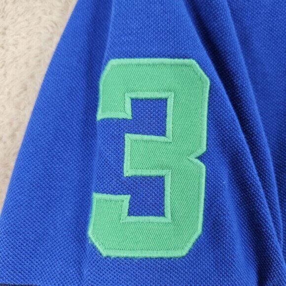 Polo Ralph Lauren Custom Slim Fit Big Pony Mesh Polo Shirt RLYC Yachtsman Mens M - Picture 9 of 10